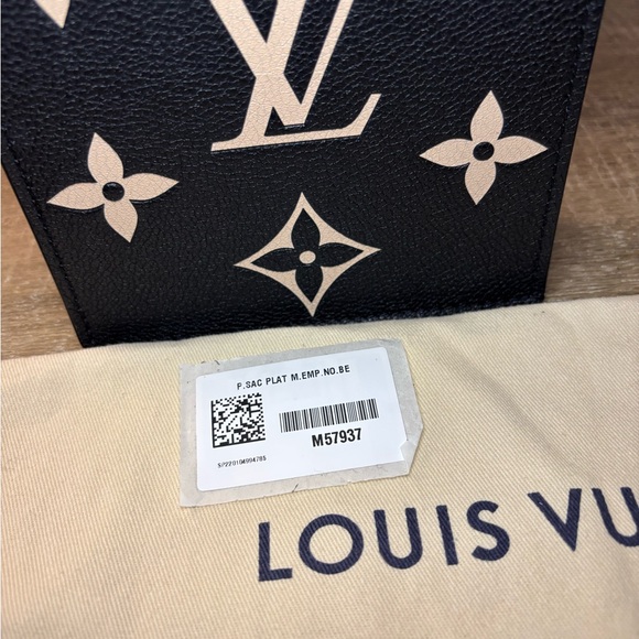 ❤️✨SOLD✨❤️Louis Vuitton Black Empreinte Mini Sac Plat Crossbody Giant Monogram - Picture 10 of 11